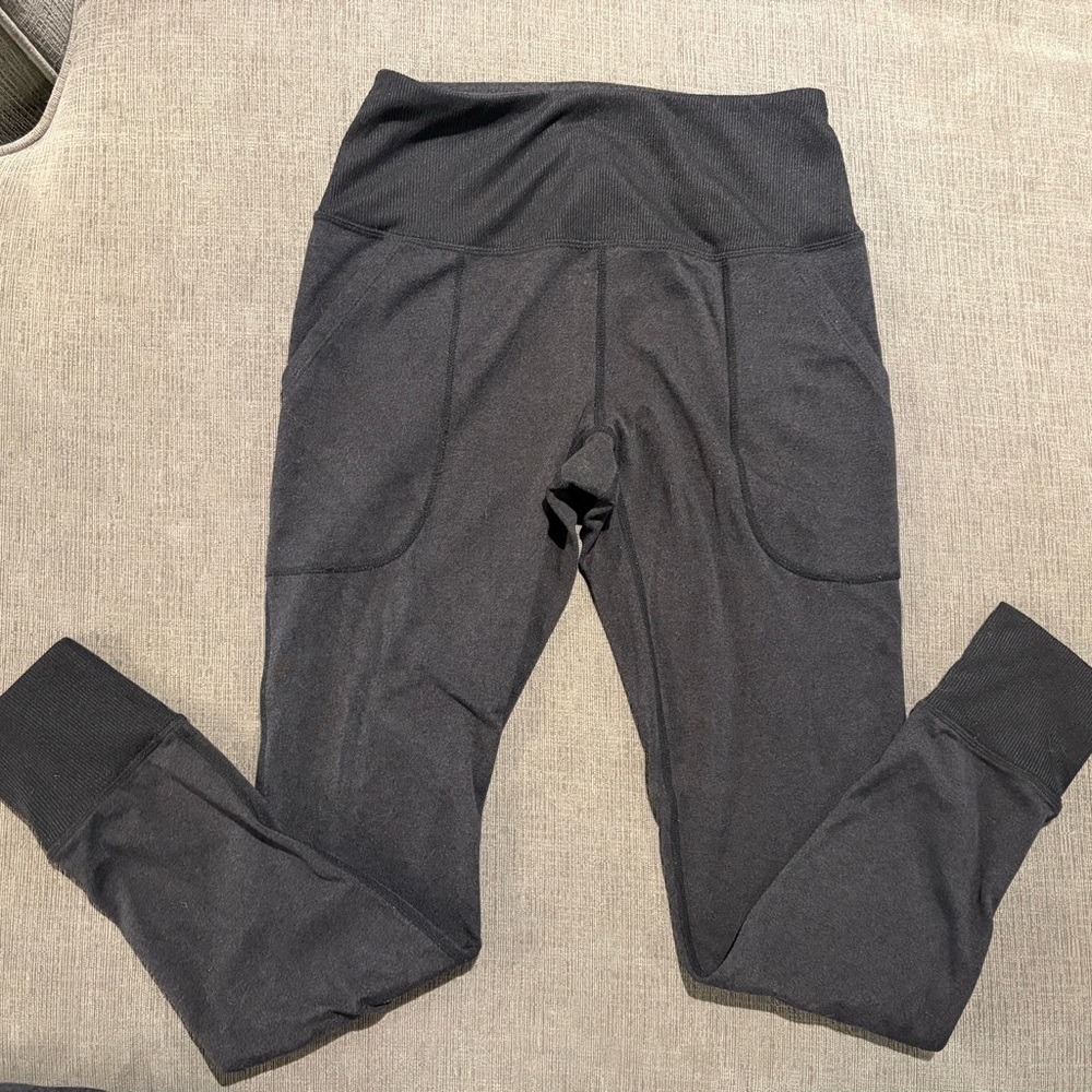 Zella Womens Jogger Leggings Black Gray size Small